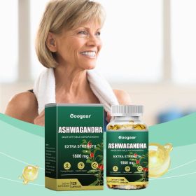 Natural Ashwagandha Herbal Daily Dietary Supplement Capsules, Adult Daily Mild Fatigue Soothing Wellness Nutrition Pills